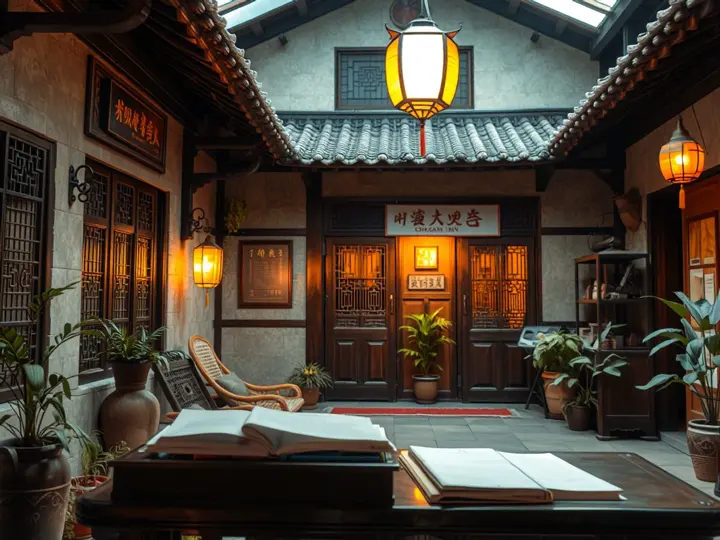 古城特色客栈庭院